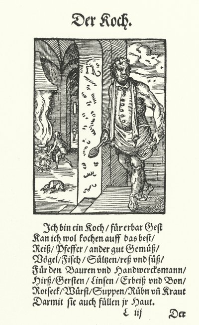 Der Koch von Jost (after) Amman
