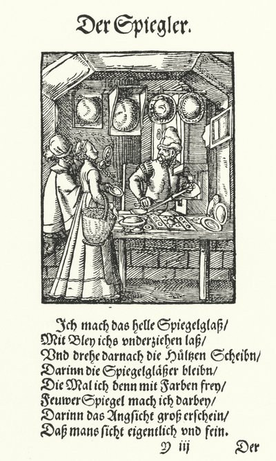 Der Spiegelmacher von Jost (after) Amman