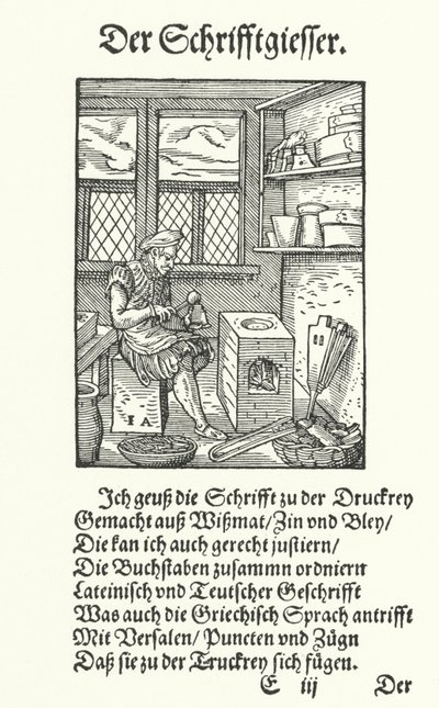 Der Schriftgießer von Jost (after) Amman