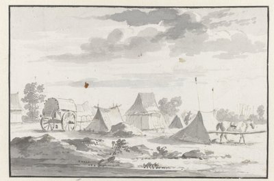 Ansicht eines Lagers der Armee von Wilhelm III. bei Leuven von Josua de Grave (circle of)