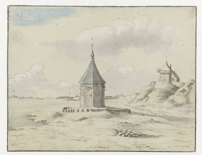 Ansicht des Stadtbrunnens, Bergen op Zoom von Josua de Grave (possibly)
