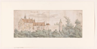 Ansicht von Schloss Ooij, Nordbrabant von Josua de Grave