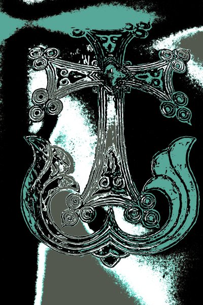 Ornamentales Kreuz, aus der Serie Kirche des Heiligen Grabes, 2015 von Joy Lions