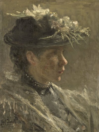 Studie von Sijtje van Bemmel von Jozef (1824-1911) Israels
