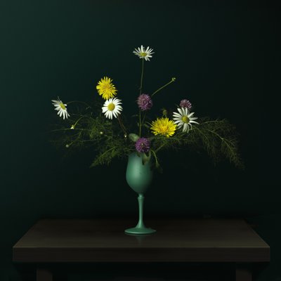 Wildblumenvase Stillleben von Juan Antonio Palacios