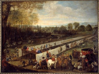 Die Jagd von Tabladillo in Aranjuez von Juan Bautista Martinez del (attr. to) Mazo