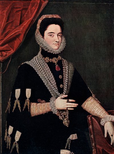 Marie von Österreich, Mitte 16. Jahrhundert, 1910 von Juan Pantoja de la Cruz