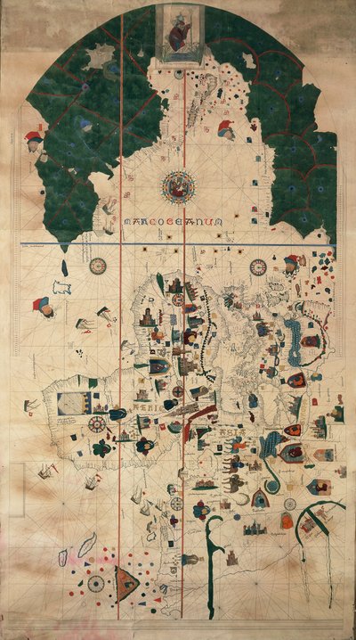Portolan-Seekarte von Juan de la Cosa, um 1500 von Juan de la Cosa