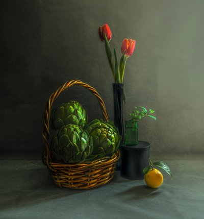 Artischocken Rustikal Still von Judy Tseng