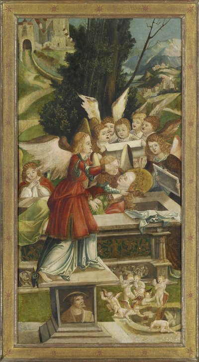 Die Grablegung. Flügel vom Sankt-Agatha-Altar, 1523 von Jörg Greimold