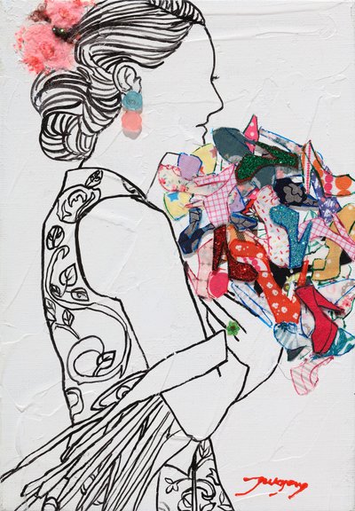 Schicke Frauenschuh-Bouquet von Jukyong Park