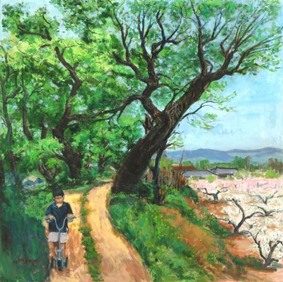 Frühlingspfad der Kindheit von Jukyong Park