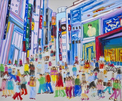 Bunte Stadtmenge von Jukyong Park