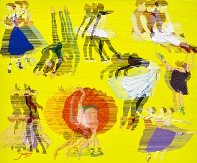 Dynamische Tanzfiguren von Jukyong Park