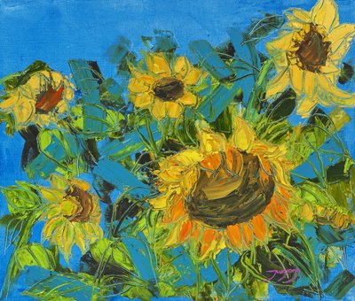 Goldene Sommersonnenblumen von Jukyong Park