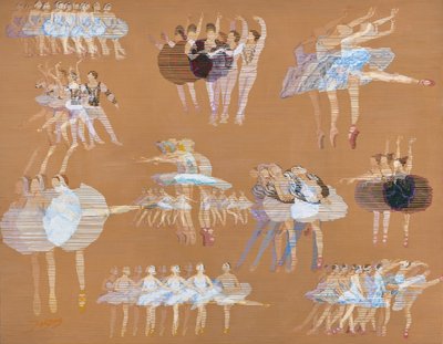 Anmutige Ballettbewegung von Jukyong Park
