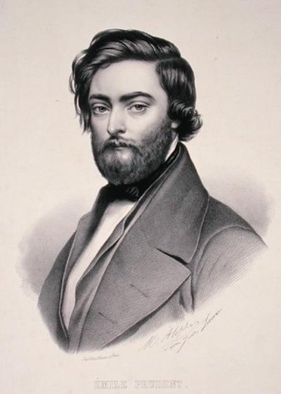 Porträt von Emile Prudent (1817-63) graviert von Marie Alophe (1812-83) von Jules (after) Laure