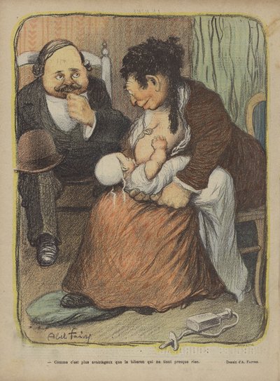 Illustration für Le Rire von Jules Abel Faivre