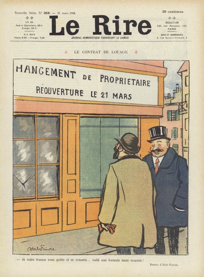 Illustration für Le Rire von Jules Abel Faivre