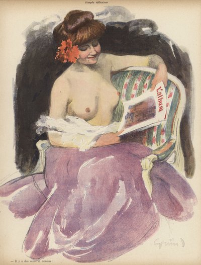 Einfache Reflexion von Jules Alexandre Gruen or Grun