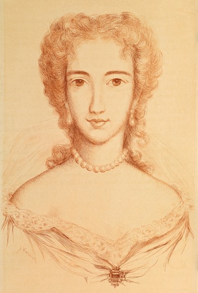 Porträt von Armande Bejart von Jules Armand Hanriot