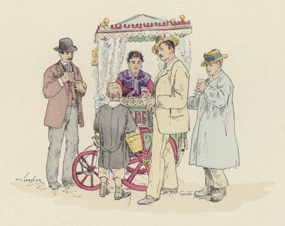 Limonadenverkäufer auf dem Jahrmarkt von Jules Arsene (after) Garnier