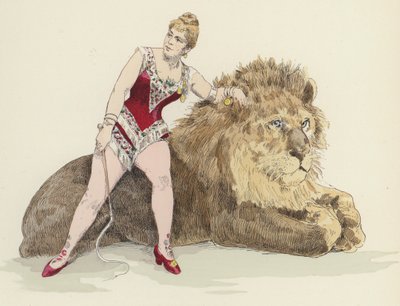 Weibliche Löwenbändigerin von Jules Arsene Garnier
