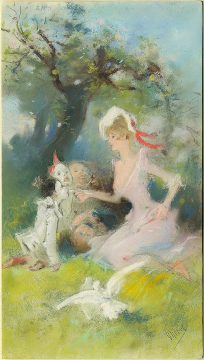 Die Clowns füttern von Jules Cheret
