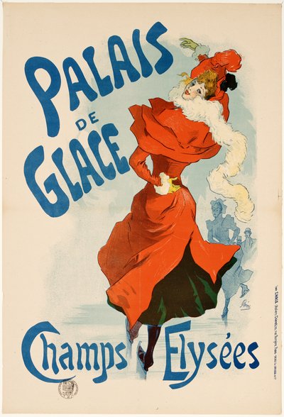 Palais de Glace Champs Elysées, Rückansicht von Jules Cheret