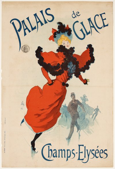 Palais de Glace Champs Elysées, Vorderansicht von Jules Cheret