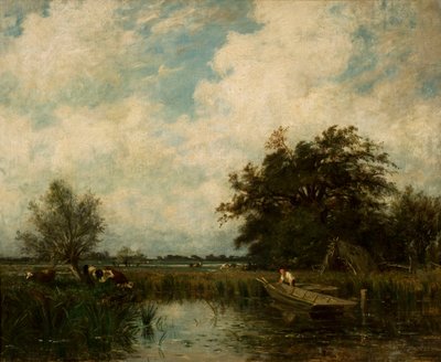 Landschaft mit Teich von Jules Dupré
