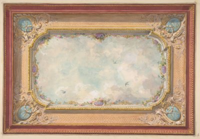 Entwurf für eine Decke mit Trompe-l