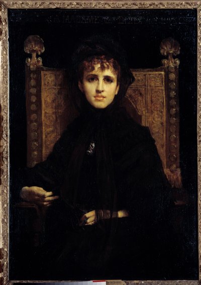 Porträt von Madame Georges Bizet (1849-1926) von Jules Elie Delaunay