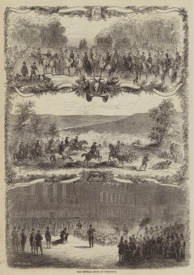 Die kaiserliche Jagd in Compiègne von Jules Gaildrau
