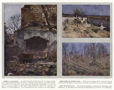 Nach der Schlacht, Friedhof von Courgivaux, Birkenwald von Jules Gervais Courtellemont