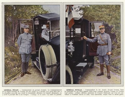 General Petain, General Nivelle von Jules Gervais Courtellemont
