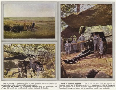 Eine Batterie, Langstreckenstück, Batterie im Wald von Jules Gervais Courtellemont