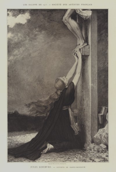Schmerz der Maria Magdalena von Jules Joseph (after) Lefebvre