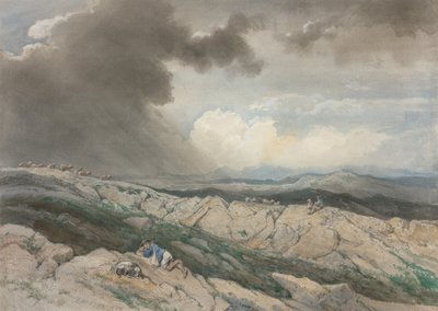 Landschaft mit Hirten, um 1869 von Jules Joseph Augustin Laurens