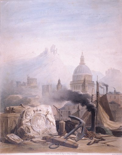 Montage von Bildern mit St. Pauls, ca. 1855 von Jules Louis Arnout