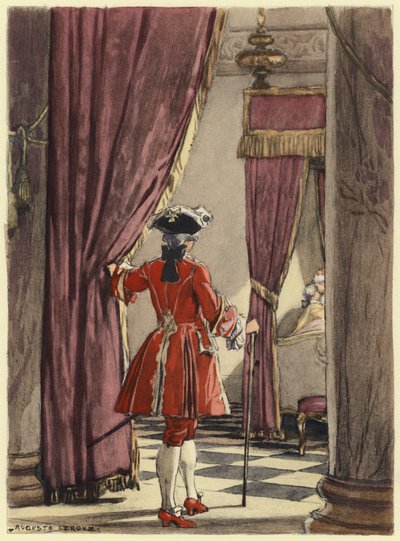 Illustration für die Memoiren von Casanova von Jules Marie Auguste Leroux