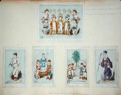 Kostüme für den Elsass-Lothringen Weihnachtsbaum von Jules Marre