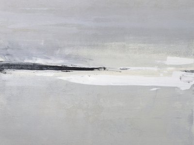 Gelassener Horizont mit Weichen Grauen und Weißen Tönen von Julia Contacessi