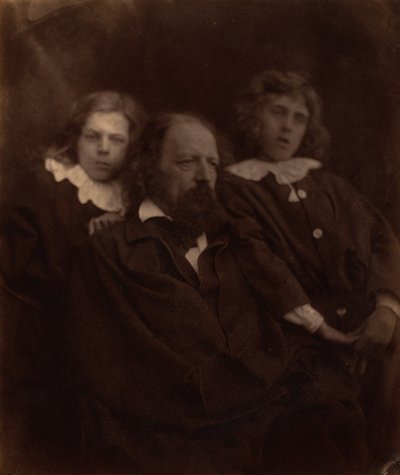 Alfred Tennyson mit seinen Söhnen von Julia Margaret Cameron