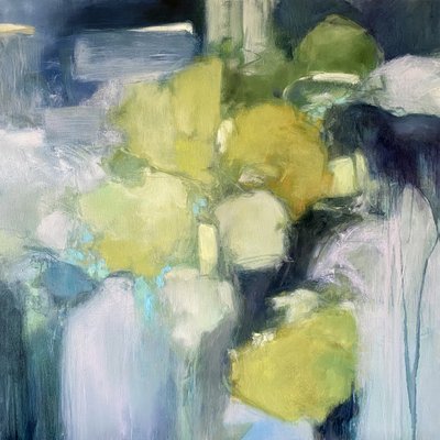 Ruhiger grün-blauer Fluss von Julia Purinton