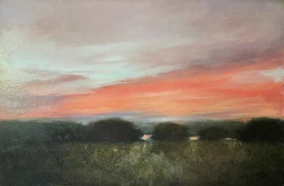 Lebendige Sonnenuntergangslandschaft von Julia Purinton