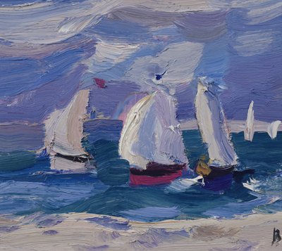Jollenrennen im Poole Harbour von Julian Bailey