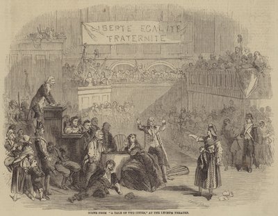 Szene aus Eine Geschichte aus zwei Städten, im Lyceum Theatre von Julian Portch