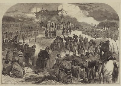 Die Segnung der Fahnen, die bei der Eroberung des Malakhoff verwendet wurden von Julian Portch