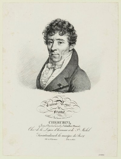 Cherubini, (Louis, Charles, Zénobi, Salvador, Marie) von Julien Leopold Boilly